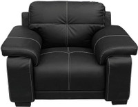 Home City GLORIA 1 Seater Sofa(Finish Color - Black)