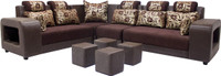 Wood Pecker 6 Seater Sectional(Finish Color - Brown)