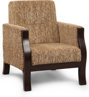ARRA Solid Wood 1 Seater Sofa(Finish Color - Walnut) RS.11700.00