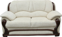 Vintage Ivoria Solid Wood 2 Seater Sofa(Finish Color - WALNUT) RS.19499.00