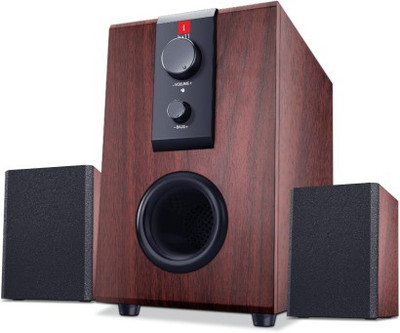 iBall Multimedia Rosewood, 2.1 Channel) Portable Laptop/Desktop Speaker(Rosewood, 2.1 Channel)