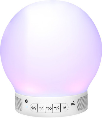 Zoook Smart Multi-Color Lamp Eureka-W Portable Bluetooth Mobile/Tablet Speaker(White, 1 Channel)