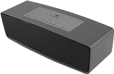 Zebronics GROOVE Portable Bluetooth Mobile/Tablet Speaker(Black, Dark Silver, V2.1 + EDR Channel)