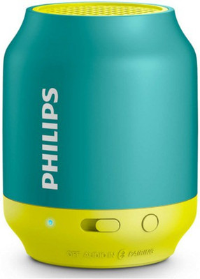 Philips BT50A/00 Portable Bluetooth Mobile/Tablet Speaker(Green Yellow, Single Unit Channel Channel)