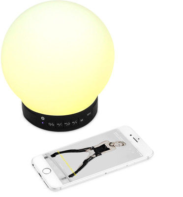 Zoook Smart Multi-Color Lamp Eureka-B Portable Bluetooth Mobile/Tablet Speaker(Black, 1 Channel)
