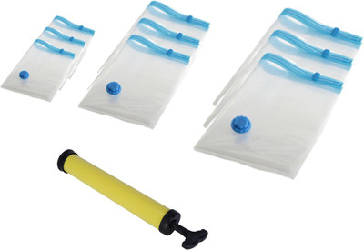 Artek Set of 9 50x70 60x80 80x110 with Manual Air Pump Miscellaneous Storage Vaccum Bags(Pack of 10)
