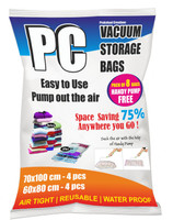 Prakshaal Creations 8 piece Set High Volume Storage Vaccum Bags(Pack of 8)