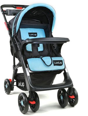 LuvLap Sports Stroller - Blue & Black ( for babies upto 25 kgs)(3, Blue, Black)