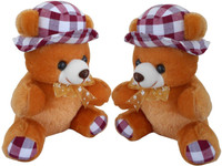 Saugat Traders Couple Cap Teddy  - 20 cm(Brown) RS.443.00