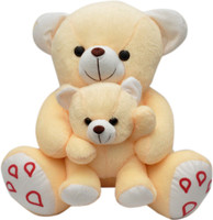 Joey Toys Mother child teddy 42 cms  - 16.5 inch(Beige) RS.707.00