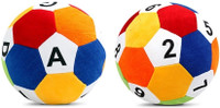Saugat Traders Soft Ball ABCD & 1234  - 8 Inch(Multicolor) RS.387.00