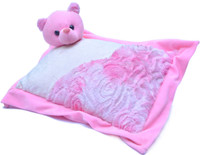 Joey Toys Side Face Teddy Cushion  - 15.7 inch(Pink) RS.373.00