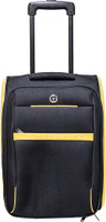 Giordano Expandable Cabin Luggage - 18 inch(Yellow, Black)