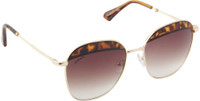 Voyage MG501 Round Sunglasses(Brown)
