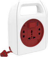 Gold Medal Sliq 3 Socket Surge Protector(White, Red) RS.293.00