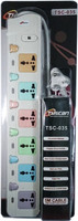 Tuscan High Power 6 Switch 5 Meter Cable Extension Cord 6 Socket Surge Protector(White)