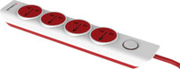 Gold Medal I-Design 4x1 4 Socket Surge Protector(White, Red) RS.429.00