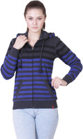Wake Up Competition Full Sleeve Striped Women's Sweatshirt
