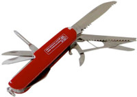 Rimei Multifunction Stainless Steel Knife 14 Function Multi Utility Swiss Knife(Red)