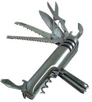 ShopeGift 08SLVR-SWSKNF 8 Function Multi Utility Swiss Knife(Silver)