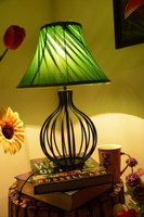 Yashasvi Decor Table Lamp(30 cm, Green)