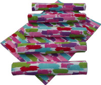 Adt Saral Rectangular Pack of 6 Table Placemat(Multicolor, Cotton) RS.440.00
