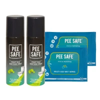 Pee Safe Combo of Wet wipes and Pee safe 40Ml Toilet Cleaner(80 ml, Pack of 2) RS.310.00