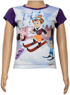 Chhota Bheem Casual Cotton Top(White, Pack of 1) Flipkart