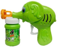 Adiestore Hand Pressing Bubble Making Toy Gun (Color and Design May Vary)(Green)