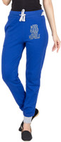 Campus Sutra Printed Women's Dark Blue Track Pants