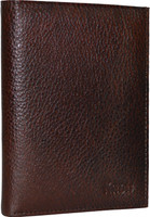 Knott Knott Premium Brown Passport Holder(Brown)