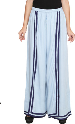 Kurtis By Menika Skirts, Trousers - Kurtis By Menika Regular Fit Women's Blue Trousers
