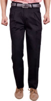 Studio Nexx Regular Fit Men's Black Trousers