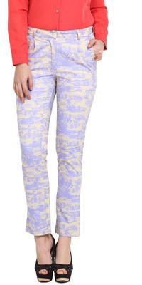 Sweet Lemon Skirts, Trousers - Sweet Lemon Regular Fit Women's Purple Trousers