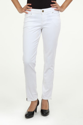 Irene Skirts, Trousers - Irene Slim Fit Women's White Trousers