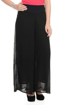 Fashion Arcade Skirts, Trousers - Fashion Arcade Regular Fit Women's Black Trousers