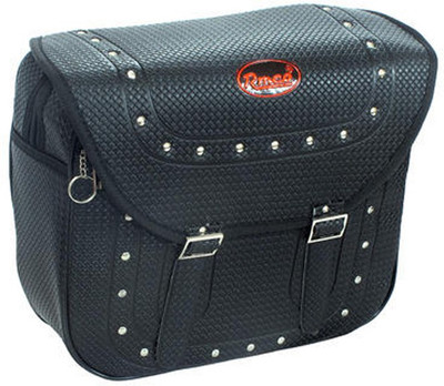 KASCN UNIVERSAL TAJ TYPE ONE SIDED BAG FOR ALL MOTORCYCLES One-side Black Fabric Motorbike Saddlebag