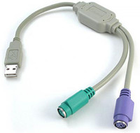Sharp Usb To Ps/2 Converter USB Adapter(White)