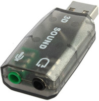 99 Gems World 5.1 Channel 2.0 To 3d Audio USB Adapter(Black) RS.275.00