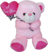 Saugat Traders Happy Birthday Teddy  - 30 cm(Pink, White) RS.409.00