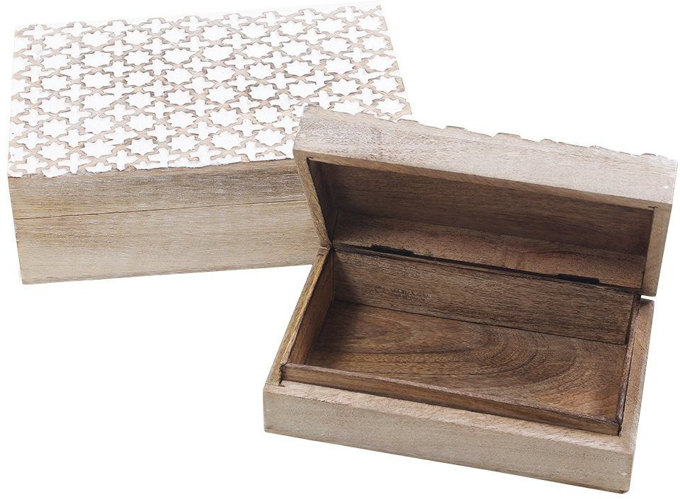 Regaloin Box Wooden Vanity Box(White)
