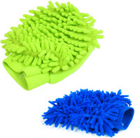 NI Marketing Microfiber Vehicle Washing Hand Glove(Pack Of 2)