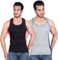 White Moon Men's Vest(Pack of 2)