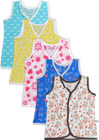 Knotty Kids Vest For Baby Boys Cotton(Multicolor)