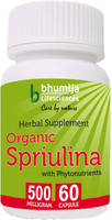 Bhumija Lifesciences Organic Spirulina Capsules 60