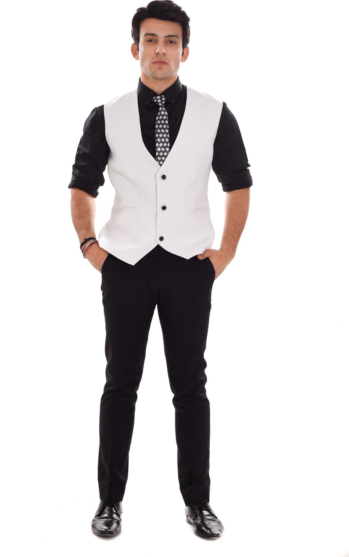 ellegent solid mens waistcoat