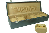 Essart Protection Case Watch Box(Grey, Holds 6 Watches)
