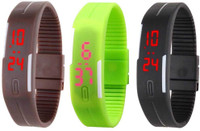 intricate Led B intricate Led Band Watch Combo