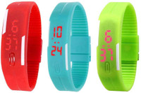 intricate Led B intricate Led Band Watch Combo