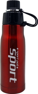 Tuelip Sporty Look for Sports Gym Bike Riding Hiking Mountain Climbing Water Bottle 600 ml(Red)